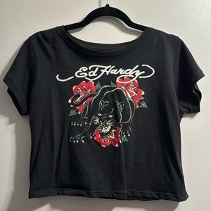 Ed hardy vintage crop tee